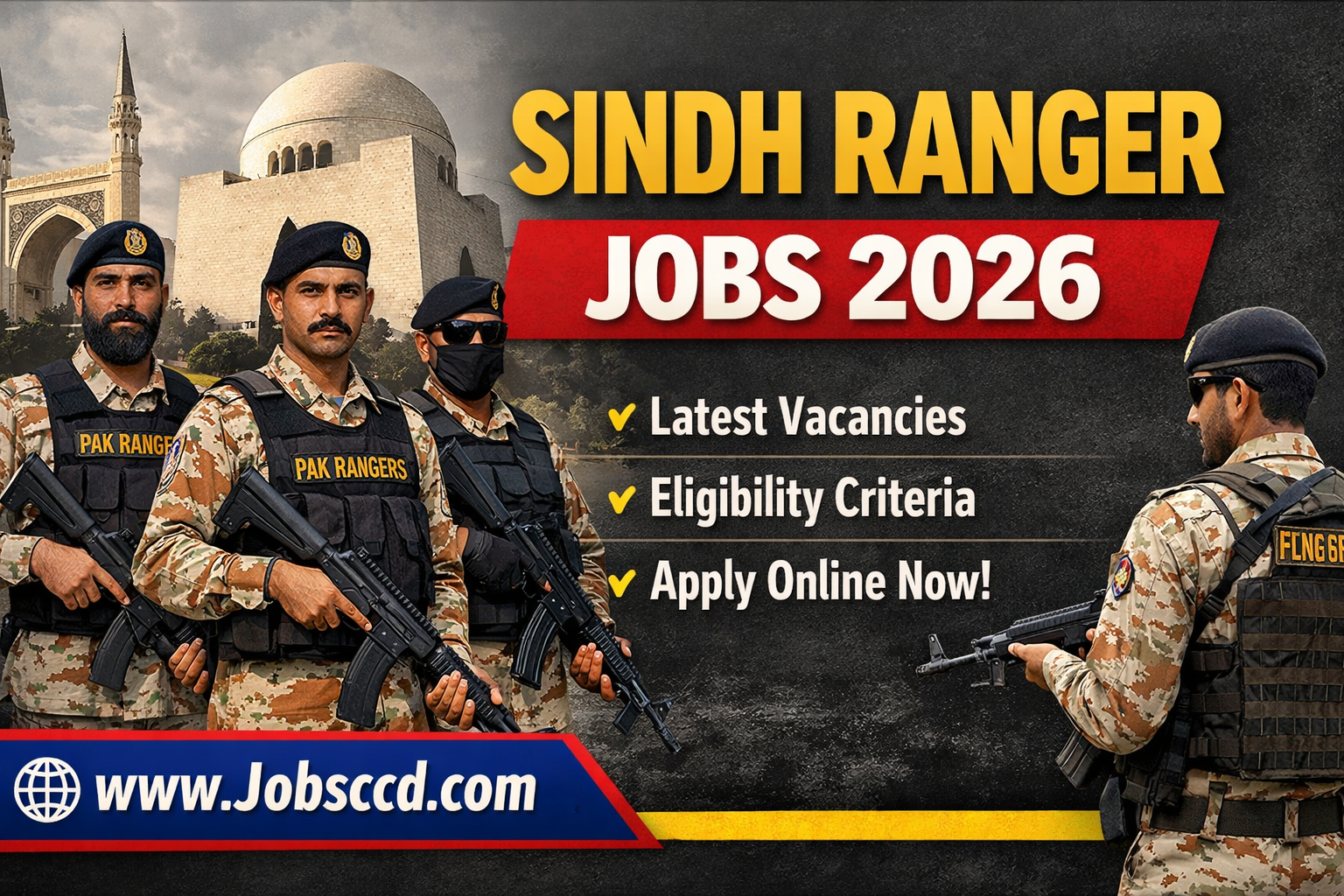 Sindh Rangers Jobs 2026 – Online Registration | 1500+ Vacancies Today