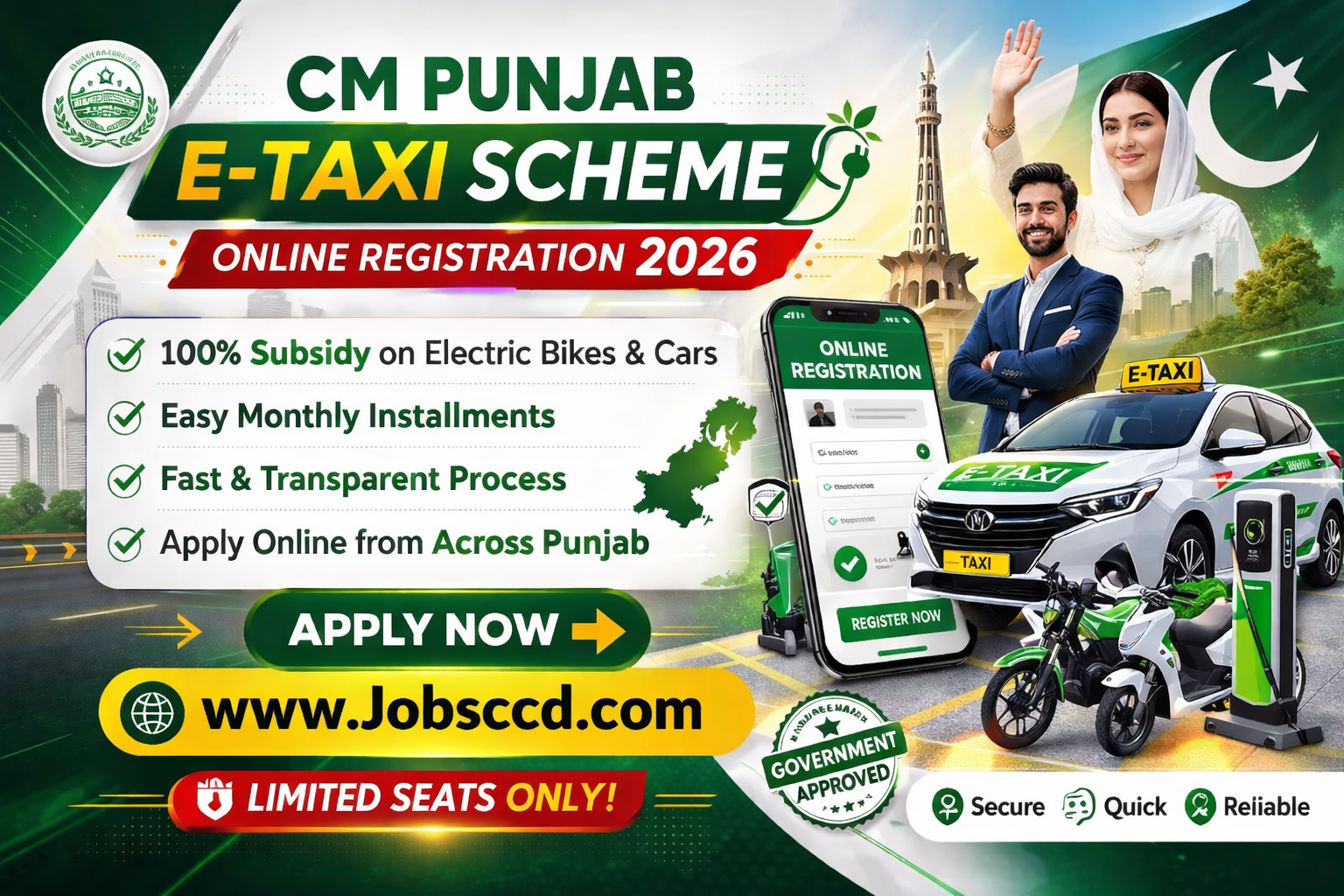 CM Punjab E Taxi Scheme 2026 – Apply Online | New Registration Start Date