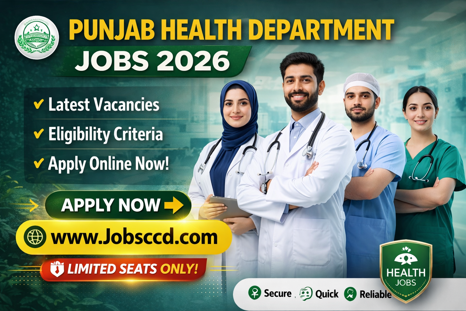Punjab Health Department Jobs 2026 – Online Apply