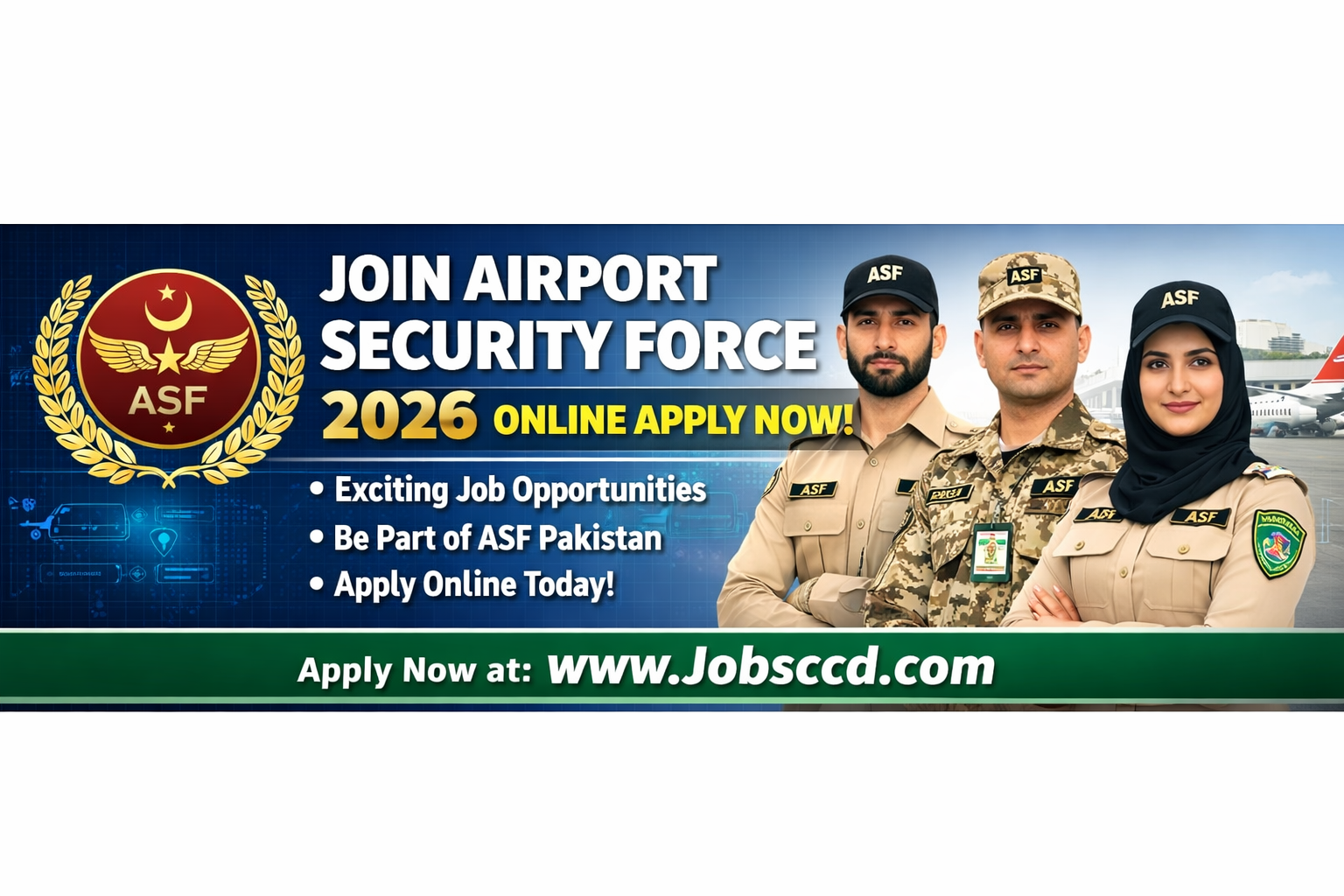 Join Airport Security Force 2026 – Male & Female | Apply Online