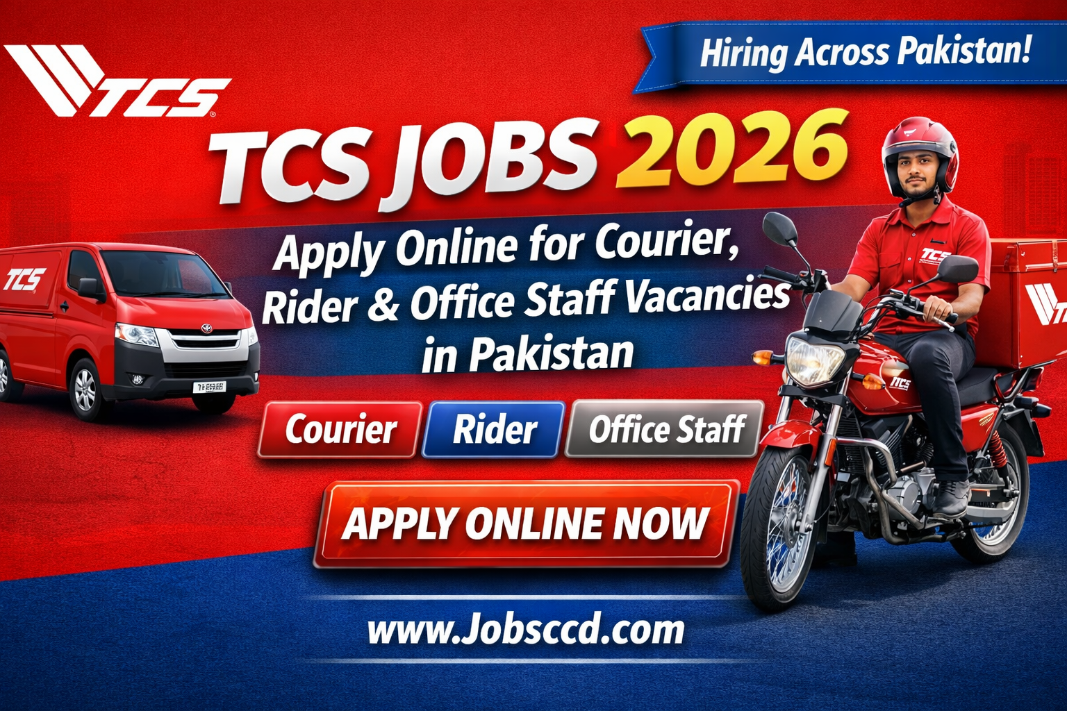 TCS Jobs 2026 – Apply Online for Courier, Rider & Office Staff Vacancies in Pakistan