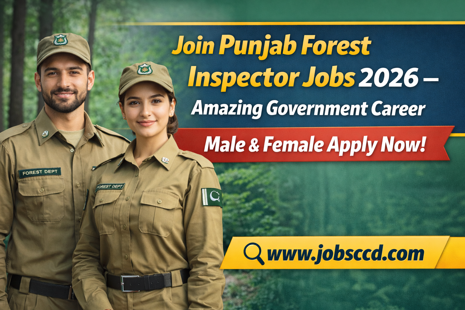 Join Punjab Forest Inspector Jobs 2026 – Government Career | Male & Female Apply Now