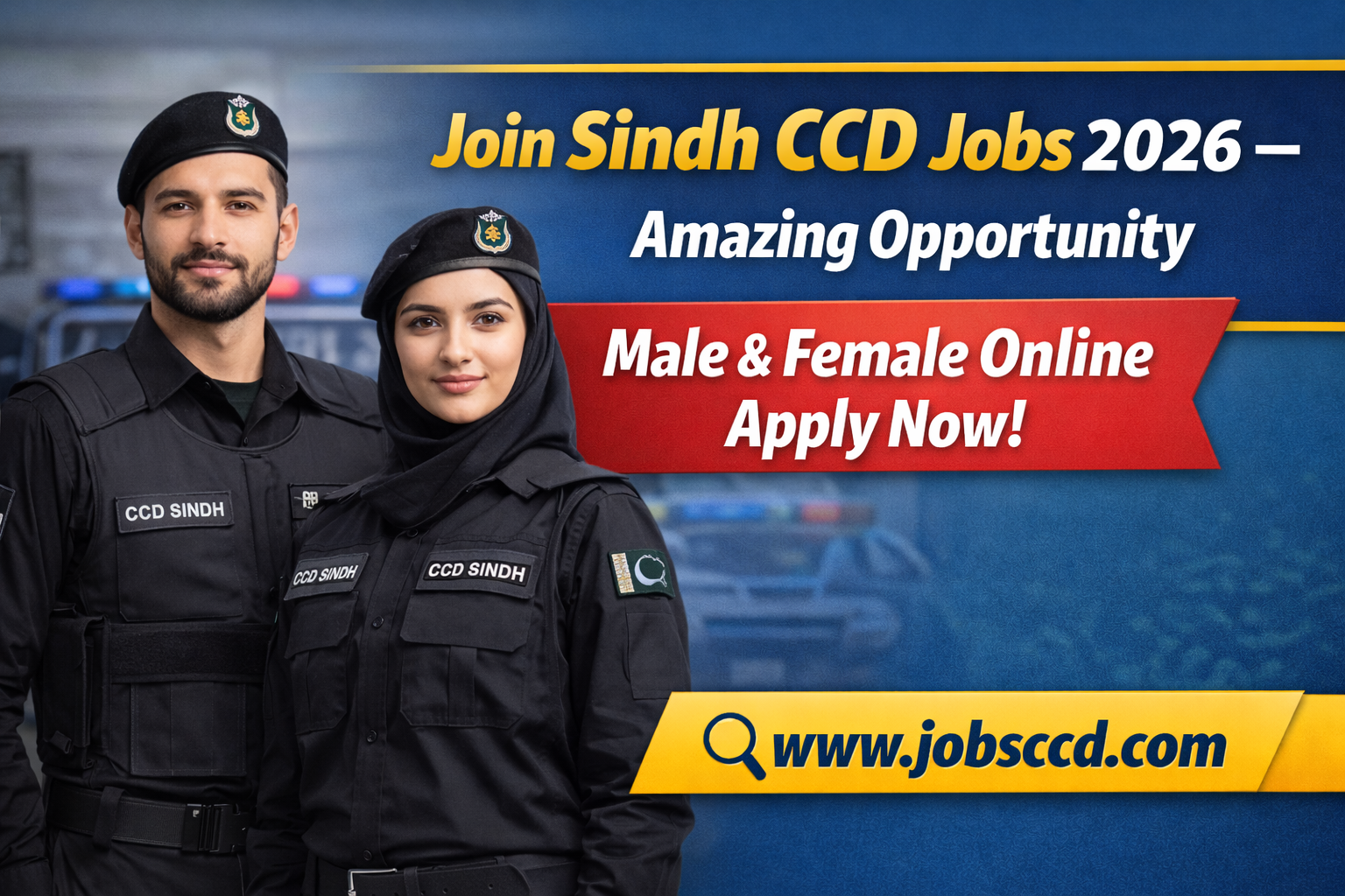 Join Sindh CCD Jobs 2026 | Male & Female Online Apply