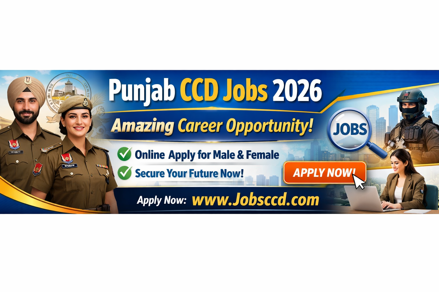 Punjab CCD Jobs 2026 – Male & Female Apply for Latest CCD Vacancies